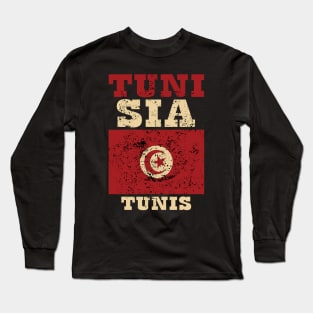 Flag of Tunisia Long Sleeve T-Shirt